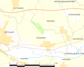 Poziția localității Wilwisheim