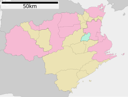 東船場町の位置（徳島県内）