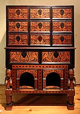 Indo-Portuguese cabinet; 17th century.