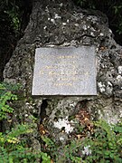 Gedenkstein an die Gründung des Parks