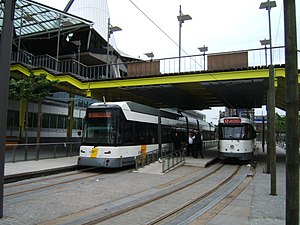 The steps above trams, which leads to the Salle des Pas Perdus