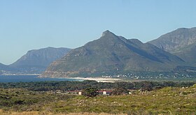 Vue de Chapman's Peak depuis Noordhoek.