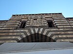 Detail of the decoration above the iwan of the western entrance