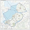 Carte des communes du Flevoland.