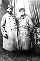 Robert Antoine Pinchon (left) and a friend as prisoners of war in World War I, Germany c. 1917