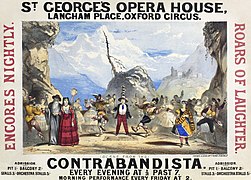 Robert Jacob Hamerton - Poster for F. C. Burnand and Arthur Sullivan's The Contrabandista