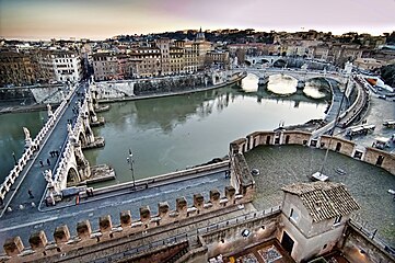 Tevere from Castel Sant'Angelo