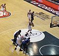 Match de Pro A en 2016 entre l'Élan Chalon et Antibes