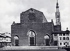 L'ancienne façade, avant 1857.