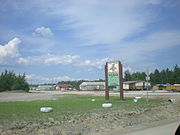 Fort Providence Deh Cho Land Use Planning Committee & Dene Fur Clouds sign