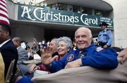 John Glenn und seine Frau Annie 1998 bei einer Ehrenparade für US-Astronauten in Houston