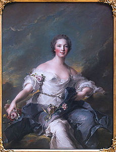 Jean-Marc Nattier La Marquise de Baglion en Flore