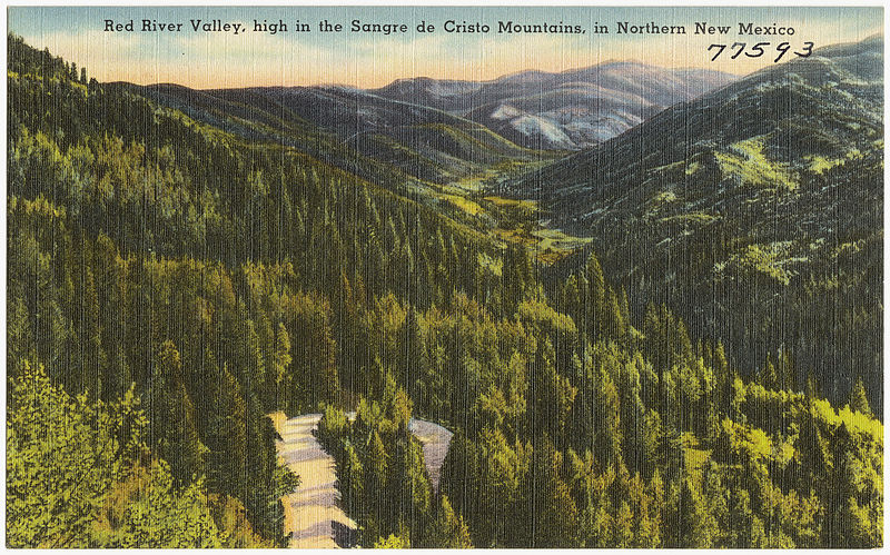 File:Red River Valley, high in the Sangre de Cristo Mountains, in Northern New Mexico.jpg