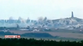 Ukrainian BM-21 rockets exploding at Savur-Mohyla, July 2014