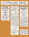 05:33, 20 June 2019 - Savannah Daily Herald reports Lee surrenders to Grant (1865)