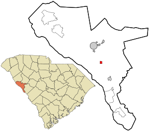 Location in McCormick County and the state of South Carolina.