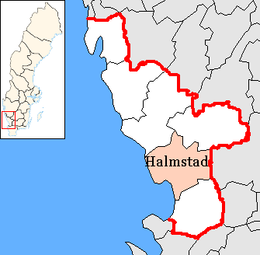 Halmstad – Localizzazione