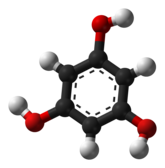 Molecuulmodel van floroglucinol