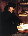 Quentin Metsys, Portrait d'Érasme, 1517.