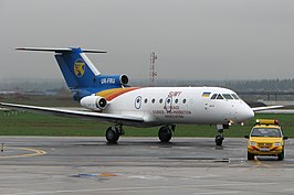 Constanta Airlines toestel op de Internationale Luchthaven Vnoekovo