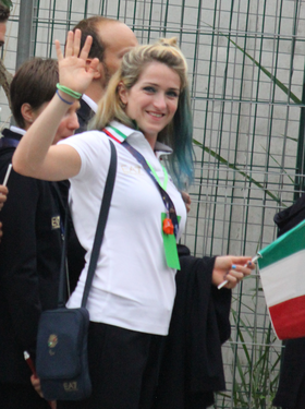 Italy delegation, ahead of the Opening Ceremonies (photo 7 September).