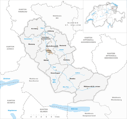 Lichtensteig – Mappa