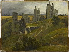 Jacques Auguste Regnier, Vue du Château de Pierrefonds en ruine.