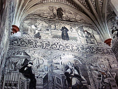 Murales del convento de San Nicolás Tolentino en Actopan (México).