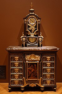 Cabinet, c. 1690, ebony, metal and tortoise shell, Cleveland Museum of Art