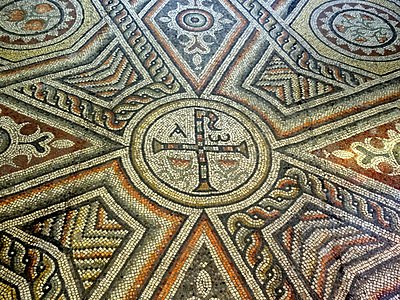 Mosaîque de Syrie, IVe siècle,église d'Antony.