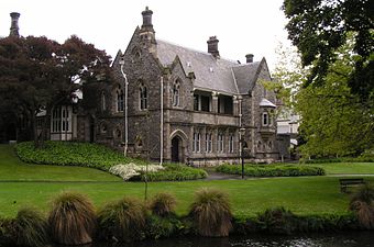 Bellamy's in Christchurch looking from the Avon.