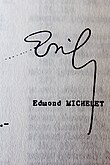 Signature de Edmond Michelet