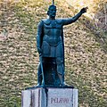 Image 32Monument of Pelagius at Covadonga where he won the Battle of Covadonga and initiated the Christian Reconquista of Iberia from the Islamic Moors. (from History of Portugal)