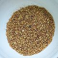 A bowl of Fagopyrum tataricum seeds