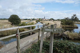 L'Île-d'Olonne vue des marais salants.