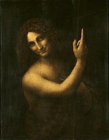 Androgyne weergave van Johannes de Doper door Leonardo da Vinci