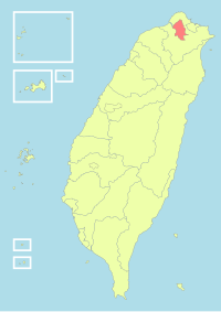 Location of Taipei