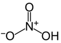 Formula di struttura dell'acido nitrico