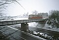 Spoorbrug over de A9 met nog 2x2 rijstroken, bij Bayreuth in 1986. De snelweg heeft hier ondertussen 2x3 rijstroken en ligt in een landtunnel.