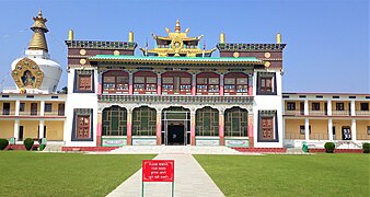 Front view of Buddha Temple Dehradun Uttarakhand