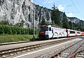 Glacier Express in the Rhine Gorge