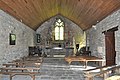 Chapelle Saint-Conogan : vue intérieure d'ensemble.