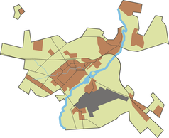 Mapa konturowa Lipiecka, w centrum znajduje się punkt z opisem „Lipieck”