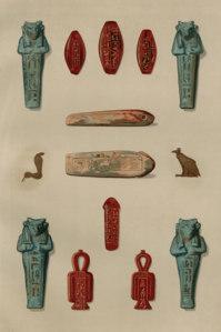 Ouchebtis et amulettes du Sérapéum de Saqqarah