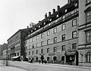 Das Hinterhaus des Roten Kollegs an der Goethestraße um 1900