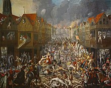 Painting of mayhem in Antwerp