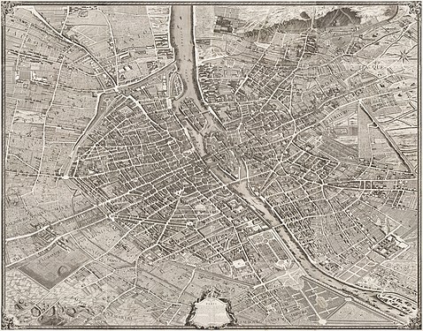 Turgot map of Paris (full map as well as individual sheets)