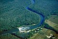 Lock and Dam No. 1 des Cape Fear Rivers im Bladen County