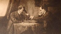 Emma Löwenstamm (ru), Jeu d'échecs : Lénine et Hitler-Vienne 1909 (ru).