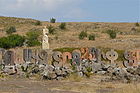 Armenian alphabet pairk near Aparan